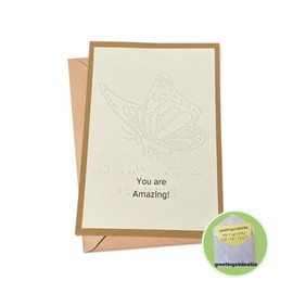 Notecards in braille for the blind or visually impaired (All Occasion Note Card)