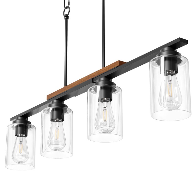 VONLUCE Dining Room Light Fixture Over Table, 4-Light Kitchen Island