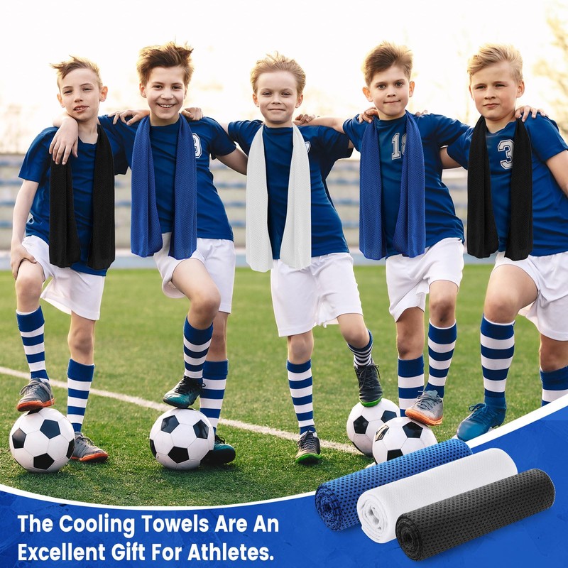 30 Pack Cooling Towels Bulk Microfiber Breathable, Classic