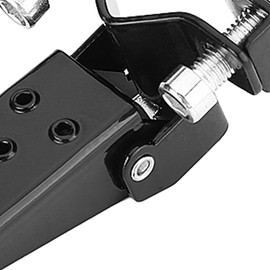 BOROCO Motorcycle Footrests, Universal Footrests Bicycle, Aluminium Alloy Non-Slip Pedal Foot Pegs, Motorcycle Pillion Foot Brasten Enduro (Black)