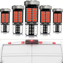 Gorromp Rear LED Cab Roof Marker Lights Bulbs for RAM 2014-2024 ProMaster 1500, ProMaster 2500, ProMaster 3500 Front Top Clearance Marker Running Lamps, 5pcs Red LED OEM Bulbs Replacement