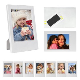 CAIYOULE Mini Photo Frame for Instax Mini 12/11/SE/EVO/99/40 3-Inch Instant Mini Film for Classic Polaroid 2.15x3.4-Inch Frame with DIY Magnetic Stickers - White (10 Pack)