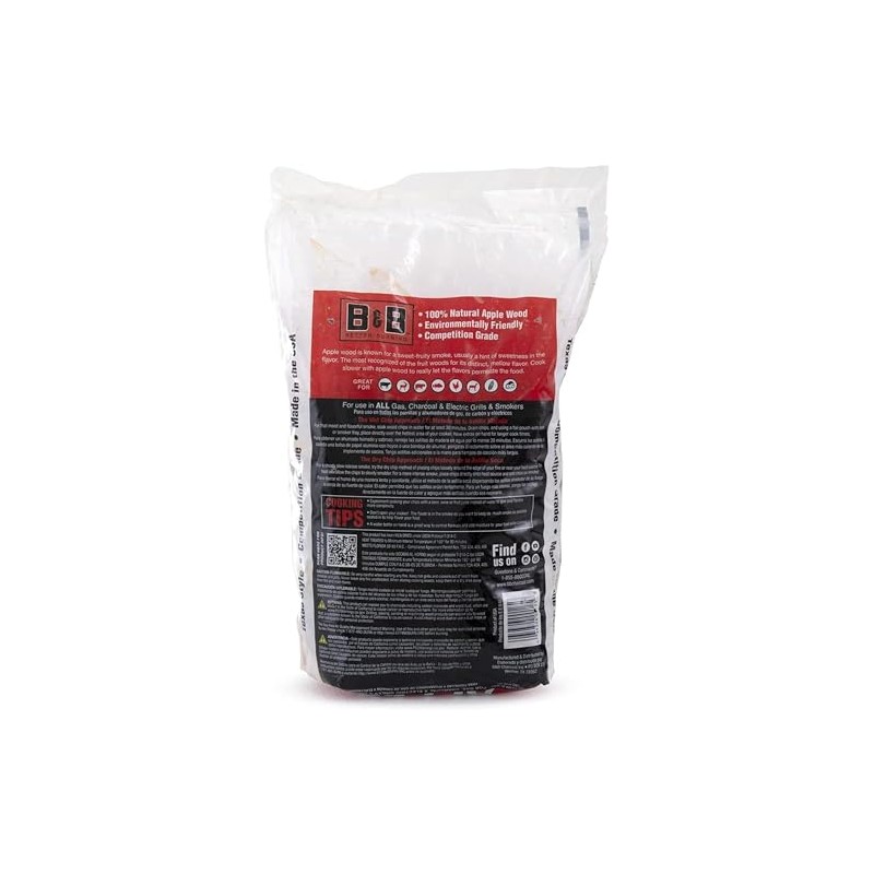 B&B Charcoal Wood CHIP Apple 180 CUIN
