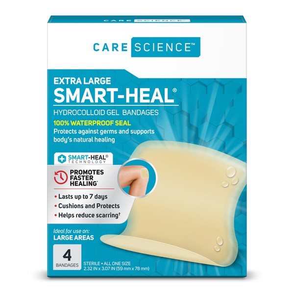 Care Science Hydrocolloid, Large, 2.3 in x 3 in, 4CT