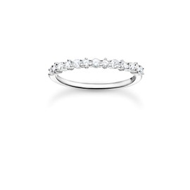 THOMAS SABO TR2343-051-14 Women's Ring White Stones 925 Sterling Silver, Sterling Silver, Cubic Zirconia