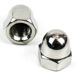 DAUMLINK® Cap nut, high shape DIN 1587, material V2A stainless steel (25 pieces) (similar to UNI 5721) for screw optics and against injury, dirt and damage (M5)