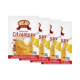 Hazi Arany Citric Acid Powder (E330) Food Colour Preservative 15 g (Pack of 4)