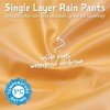 Jan & Jul Waterproof Rain Pants for Toddler Girls (Dusty