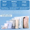 100 Packs Clothes Packaging Bags with Ziplock 9.8 x 11.8
