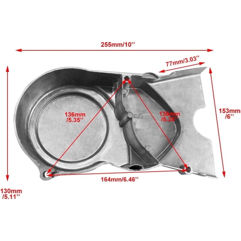 PCC Engine Side Cover for 70cc 110cc 125cc Kick Start