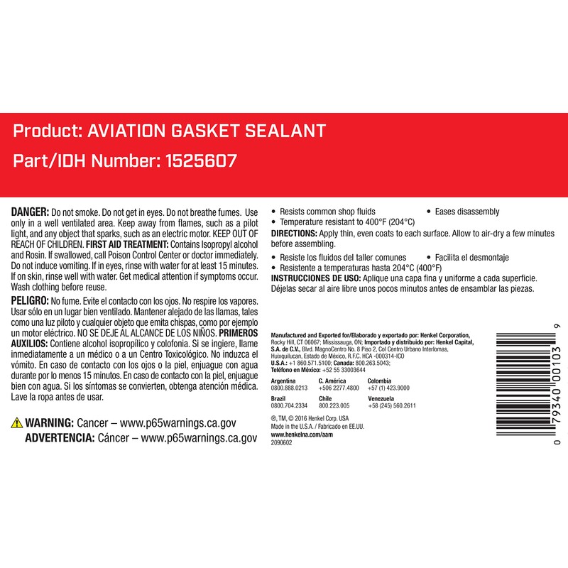 LOCTITE 565 Automotive White Thread Sealant - General Purpose, High