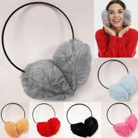 Unbranded Unisex Warm Faux Furry Cozy Fleece Winter Outdoor EarMuffs Ear Warmers Earlap - White