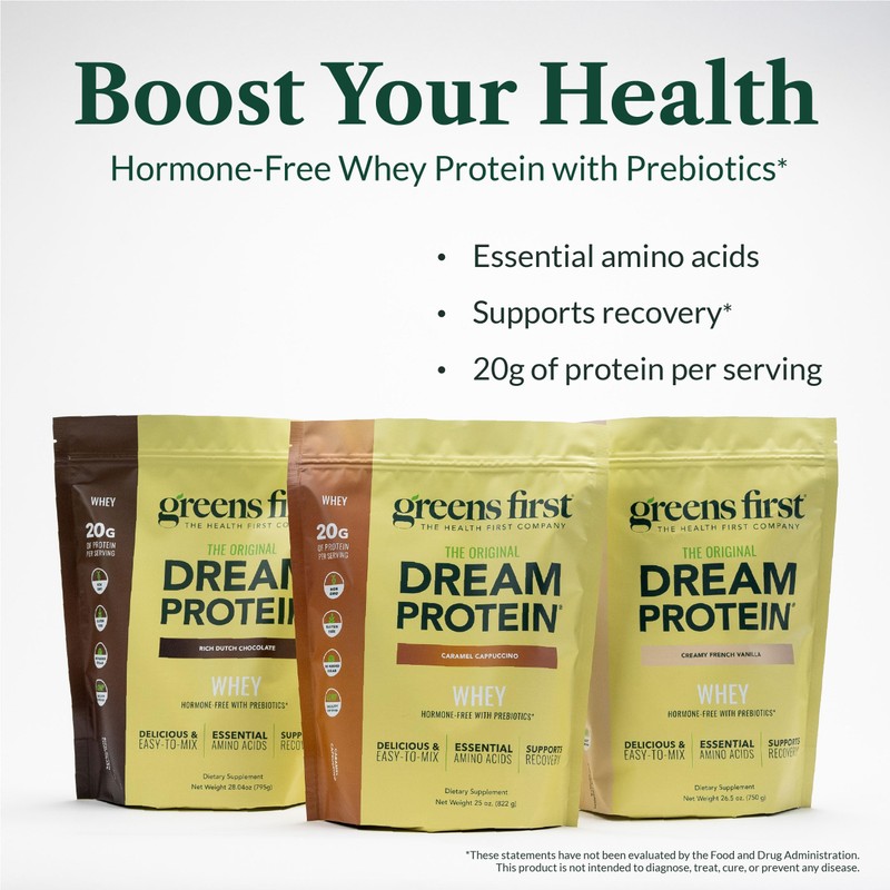 Greens First Dream Protein Powder Whey - 20g Protein Per