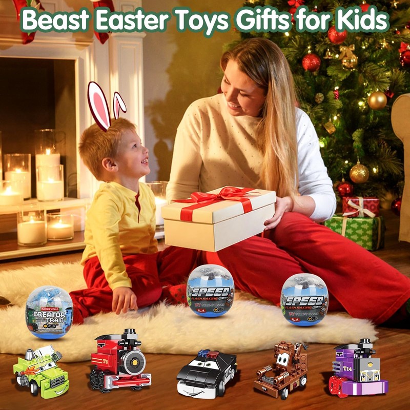 Easter Gifts for Kids, IKUKUER 12 Pack Prefilled Easter Eggs