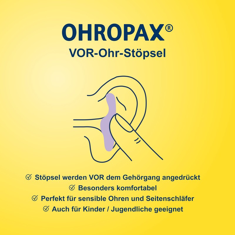 OHROPAX Classic Ear Plugs - Pre Ear Plugs to Protect