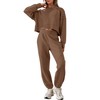 ANRABESS Womens 2 Piece Outfits Lounge Sets Cropped Sweatshirt &