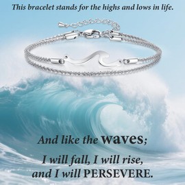 SAM & LORI Silver Bracelets for Women Friendship Birthday Gifts Inspirational Best Friend Bestie Sister Teen Gift Ideas Bangle Bracelet Stackable Non Tarnish Christmas Stocking Stuffers Valentines