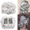 Silk-co Combs Hairpieces Hair Bun Scrunchy Scrunchie Updo Clip in