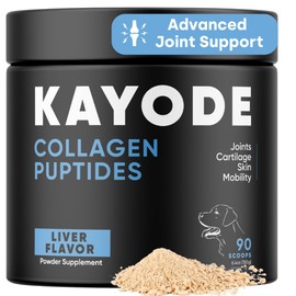 Collagen Puptides - Collagen for Dogs | Premium Dog Joint Supplement | 2X The Amount As Liquid Droppers | Great for Senior & Adult Dogs. Includes Omega 3.