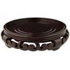 Red Lantern Rosewood Carved Pedestal Stand - (Size 7 in.