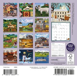 Carousel Calendars, Wysocki Americana 2025 Mini Wall Calendar