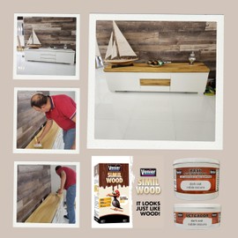 Venier Wood Like Paint Garage Doors (Cedar) - Wood Look Paint - Furniture Cabinets Metal - Interior Exterior - Liquid Stain (50,76 fl. oz)