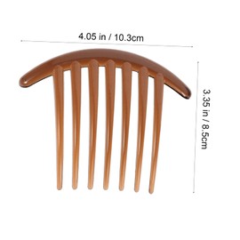 IWOWHERO 10pcs Acrylic Hair Side Combs Hair Accessories for Women and Girls Elegant Black for Everyday Use and Special Occasions