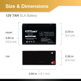 12V 7AH EXP1270 FIRST ALERT ADT ALARM BATTERY ExpertPower