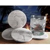 Egret Absorbent Drink Coaster set - Handmade by McCarter Coasters