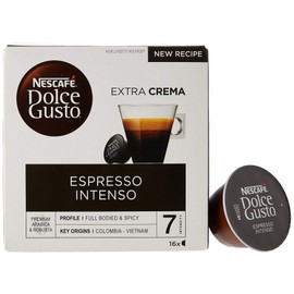 NESCAFE Dolce Gusto Espresso Intenso Coffee Pods - total of 48 Espresso Intenso Coffee pods - Coffee Intensity 7 - Medium Roast Coffee with Velvety Crema (3 Packs)