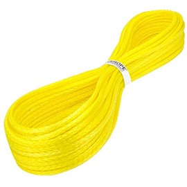 Kanirope® Dyneema Rope PRO 3 mm 20 m Yellow 12-Way Braided SK78 Stretched Coated