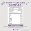 Biotin Collagen Complex Contiene Biotina Colágeno Ingredientes Vitaminas Suplemento Vitamínico