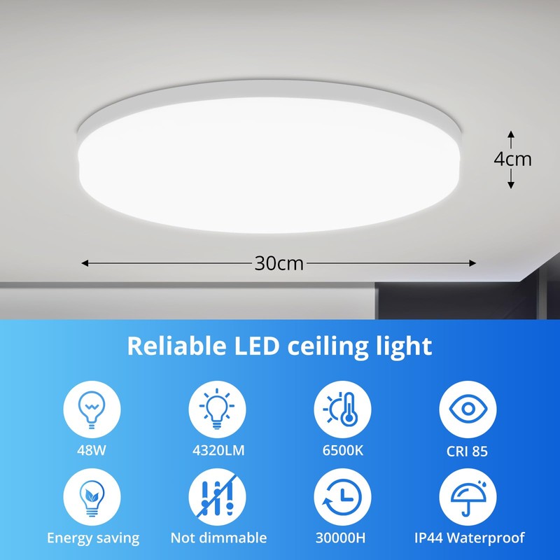 Combuh Ceiling Light LED 48 W 4320 LM Easy to