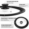 Universal Lid for Pots, Pans and Skillets, Tempered Glass Lid