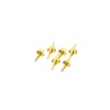 WedDecor Brass Mushroom Head Split Rivet Studs Gold Rivets for