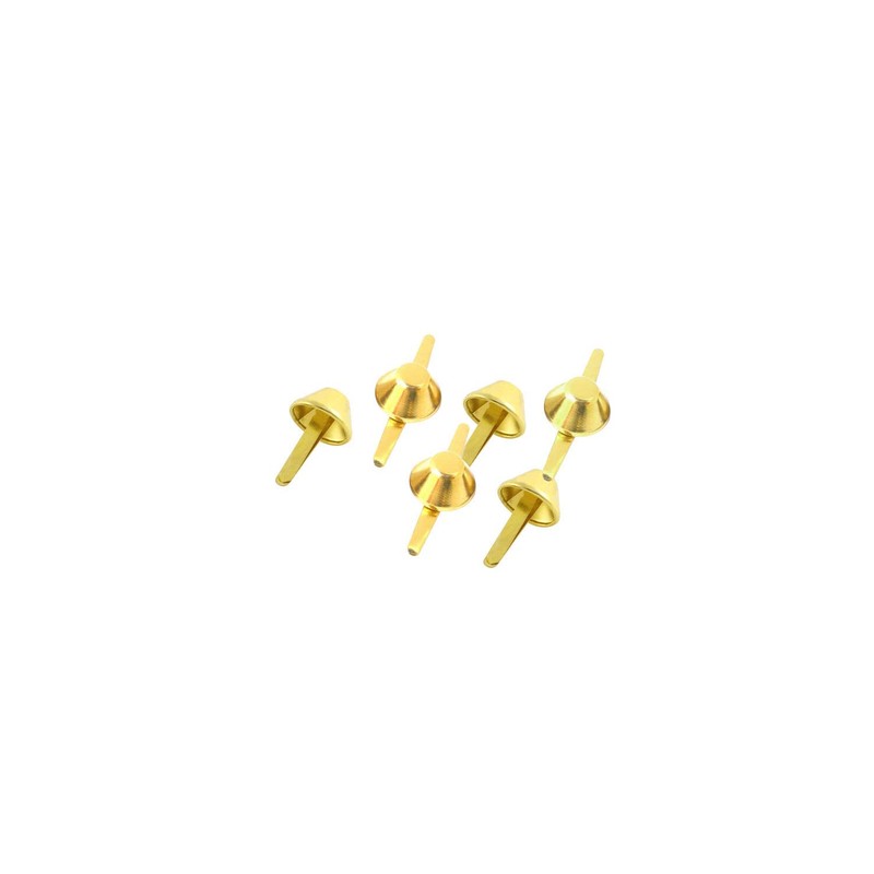 WedDecor Brass Mushroom Head Split Rivet Studs Gold Rivets for