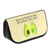 Mr. & Mrs. Panda Avocado Couple Cosmetic Bag, yellow, Hand
