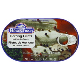 RügenFisch Herring Fillets in Paprika Sauce, 7.05 Ounce
