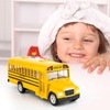 BDTCTK Diecast Yellow School Bus Toy Cars for Kids -