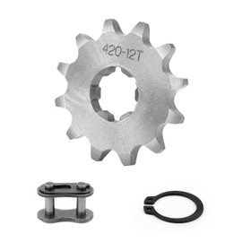 Tunejoy Motorcycle Engine Chain Sprocket 420 12T 20 mm Small Sprocket for 50cc 70cc 90cc 110cc Dirt Bike Pit Bike ATV Quad Motorcycle Mini Bike