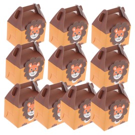 LABRIMP 10pcs Animal Shape Candy Boxes Cartoon Cookie Case Portable Box for Boys and Girls' Parties Weddings
