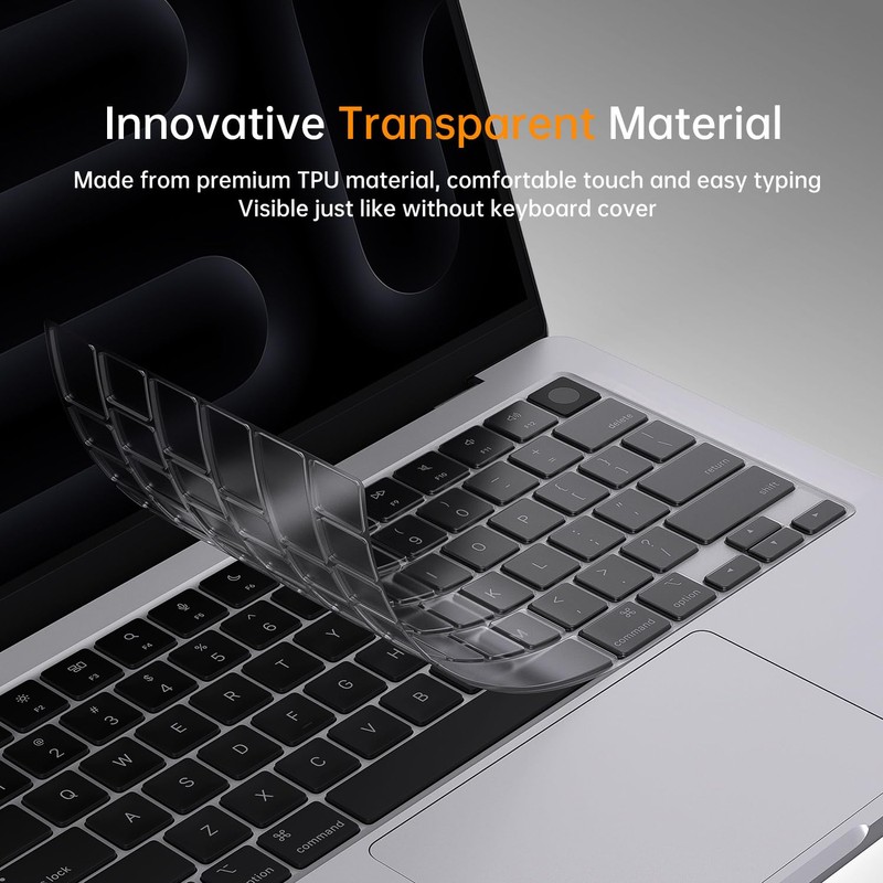 Premium Keyboard Cover Ultra Thin Protector Skin for 2026 MacBook