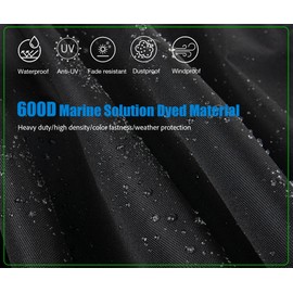 Outboard Motor Cover for Yamaha V6 4.2L F225 F250 F300(2021 Newer), Outboard Engine Cover 600D Oxford Marine Fabric, Heavy-Duty Boat Engine Cover Waterproof Fade-Resistant Hood Cowling Cover