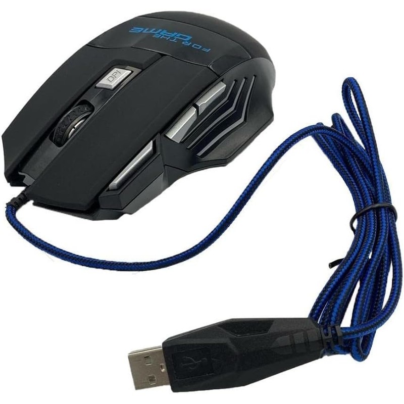 Mouse Gamer Óptico USB Dragón con Luz Led RGB 5500