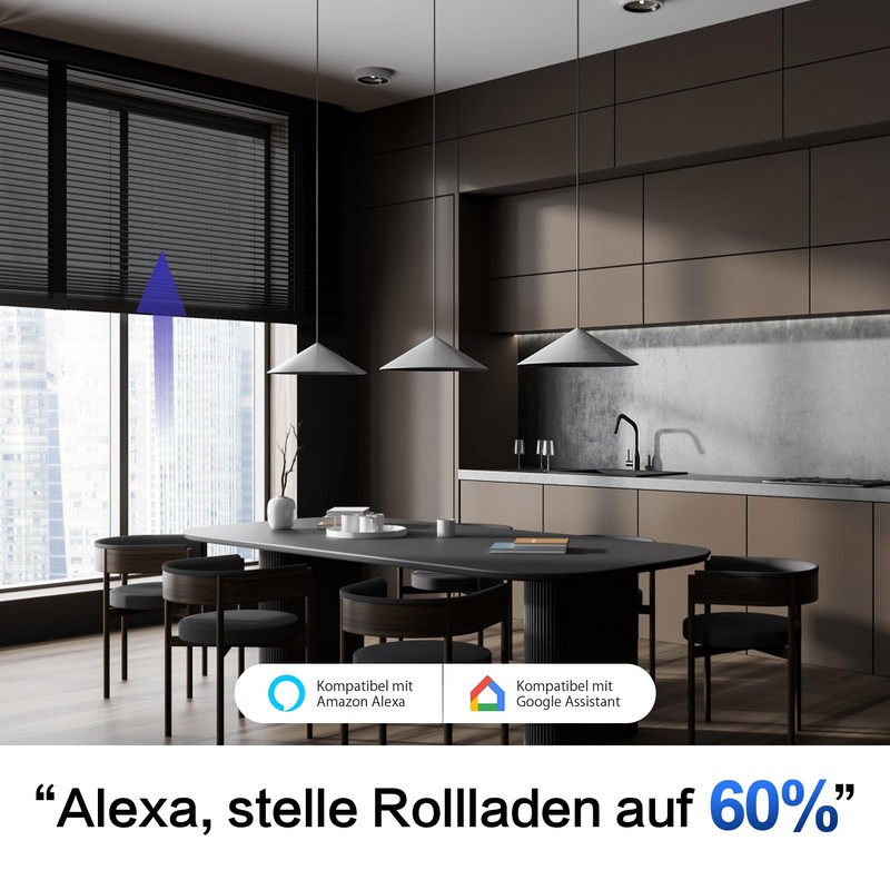 ALLEVOI Smart Roller Shutter Switch with Percentage Function, Blind Switch
