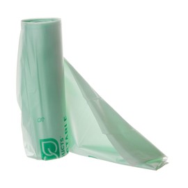 Eco-Products Compostable 33 Gallon Garbage Bags, Case of 200 Trash Bags, 8 Rolls, Plant Based PBAT & PLA, 33"x39", .9mil, Translucent Green, Renewable Resources, ASTM Compliant, BPI-Certified
