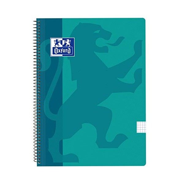 Oxford Classic Spiral Notebook, Plastic Cover, Grid 4Â x 4, Color