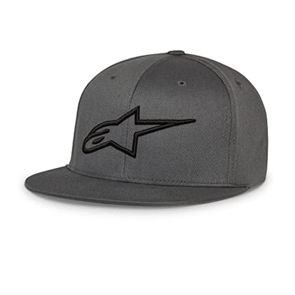 Alpinestars, Ageless Flat Hat, Baseball Cap, Charcoal/Black, LXL, Unisex-Adult