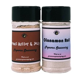Premium | POPCORN SEASONING Variety 2 Pack | Cinnamon Roll Popcorn Seasoning | Peanut Butter & Jelly Popcorn Seasoning