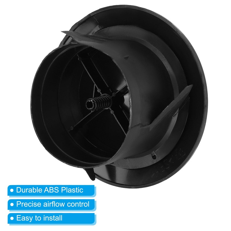 PATIKIL 4 Inch Round Air Vent, 1Pcs ABS Adjustable Soffit